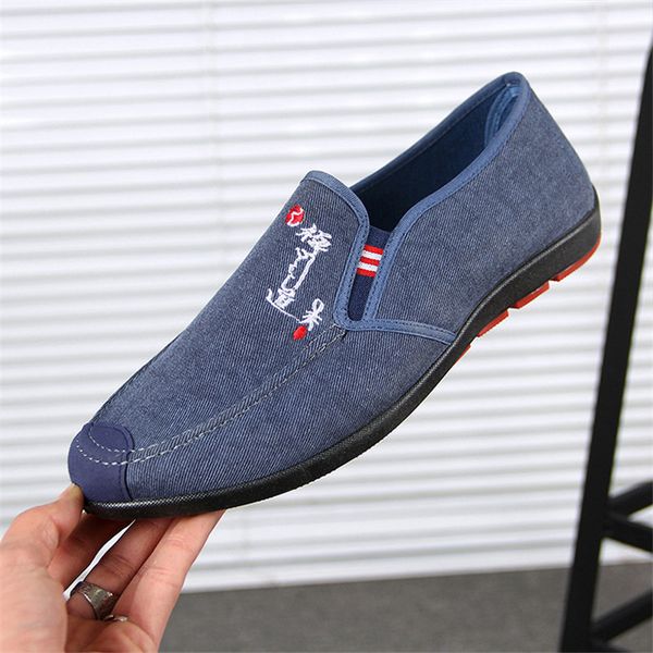 

2020 men high canvas shoes sneakers male summer casual shoes breathable flat zapatos hombre men driving, Black