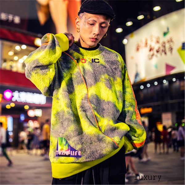 

fashion mens hip hop hoodies 2020 new arrival men printed loose hoodie streetwear sweatshirts mens clothing t5, Black