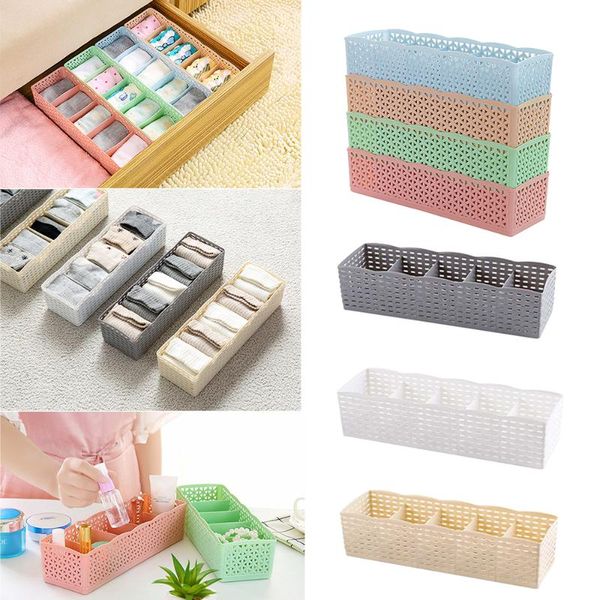 

plastic colorful socks underwear storage box