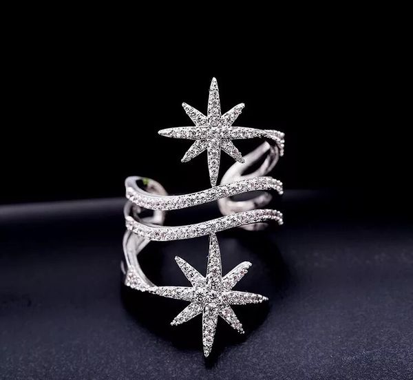 

dropshipping jewelry a-gift designer pm luxury rings for women cz ring lady jewelry female statement rings, Slivery;golden