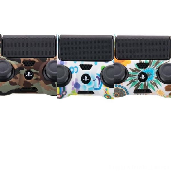 

8sa2s silicone gamepad case dualshock skin for cover 4 ps4 ps4 pro slim console controller &stick grip caps anti-slip joystick cover