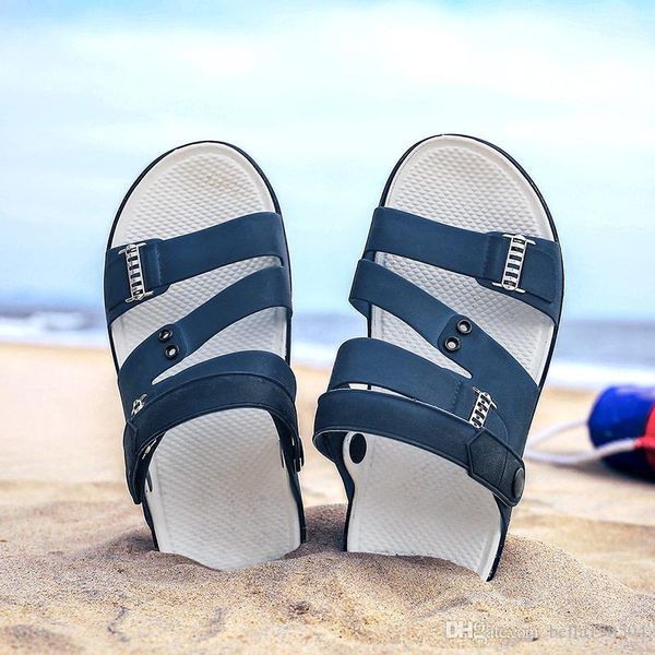 

самое лучшее качество новой роскоши тапочки дизайнер флип-флоп для g мужской причинных мужчин высокое качество отдыха сандалии летние открыт, Black