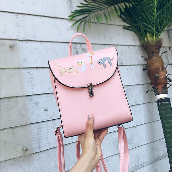 

women fashion women leather handbag casual shoulder bag 40#, Red;black