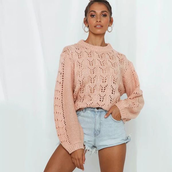 

foridol o neck knitted sweater jumper women autumn winter casual elegant loose soft solid sweater jumpers pullover femme, White;black