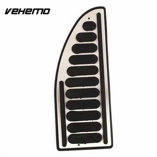 

vehemo anti-slip function footrest pedal auto switches footrest cover fuel brake foot pedal rest stainless steel