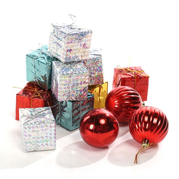 

28pcs/set christmas tree ball bauble hanging xmas party ornaments wedding christmas decoration for home party supplies
