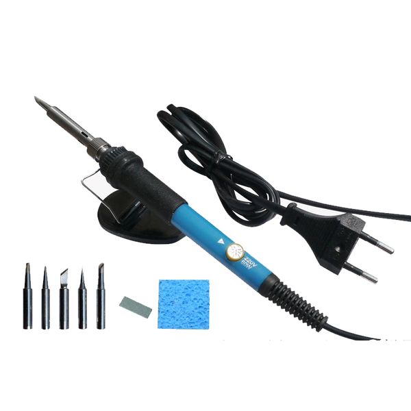 

adjustable pyrography tool 60w 220v soldering iron wood burning pen tool set diy craft woodburning solder pen+5pcs tips