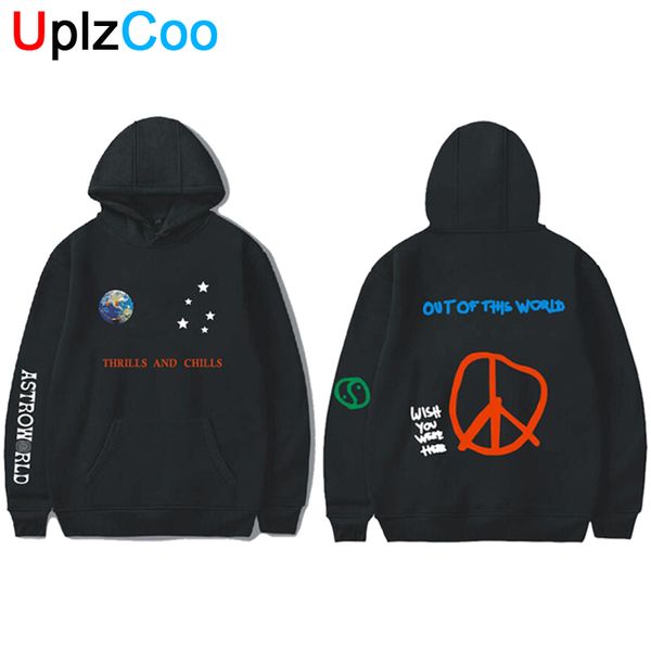 

uplzcoo astroworld hoodies spring autumn streetwear pullover travis scotts young men women fashionhip hop printing hoodies oa125, Black