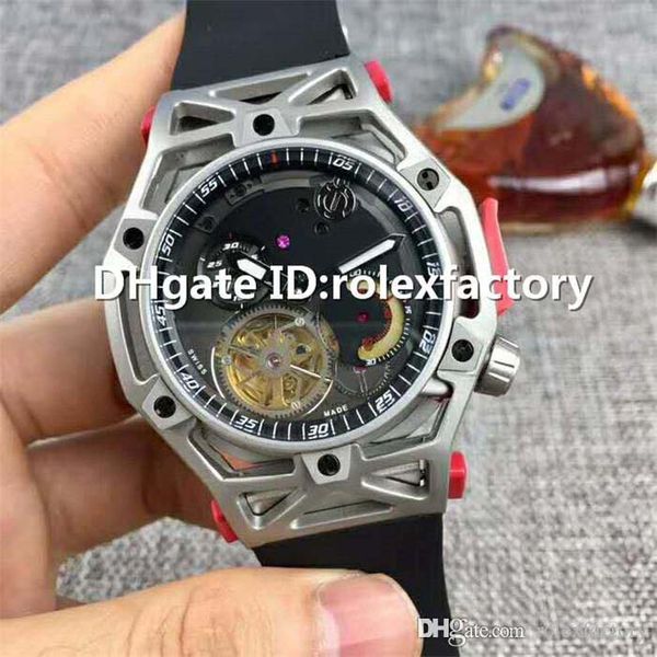 

2019 new luxury techframe 70 anniver ary tourbillon chronograph wri twatch automatic apphire titanium ca e rubber trap men watch