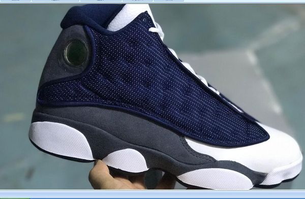 

2020 wmns 13s navy blue high leather breathable shoes outdoor shoes women men shoes size 36-47