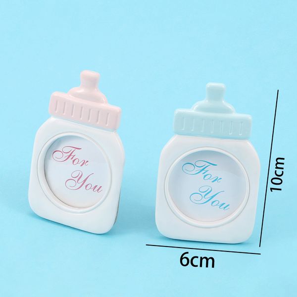 Baby Bottle Shape Plastica Photo Frame Home Decor Baby Shower Regalo Photo Collection Dolce Kids Compleanno Forniture Decorazioni camera