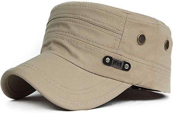 

fashion-king star plain cotton military outdoor sports hats inside for mens womens summer sun ct army military flat vintage retro caps, Blue;gray