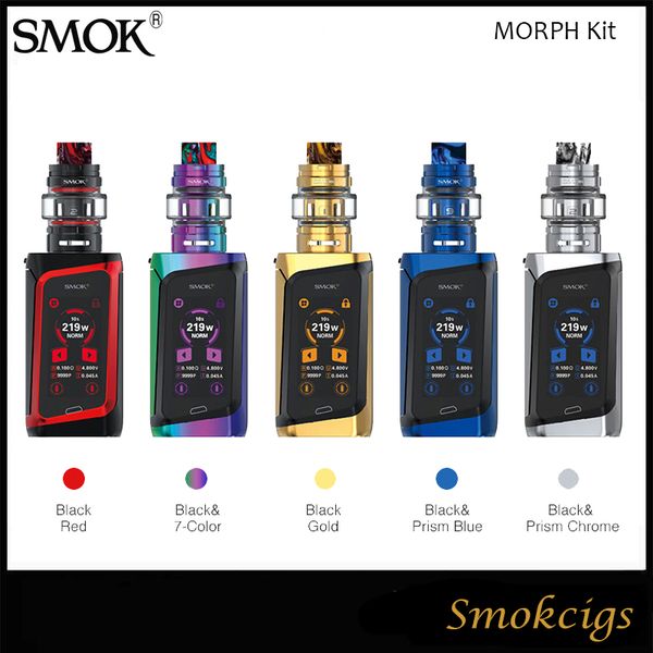 

Smok Morph 219 Kit 219W TC Morph 219 Mod TF2019 BF-Mesh Coil Двойная батарея 18650 Электронная сигарета Smok Vape Kit Аутентичные