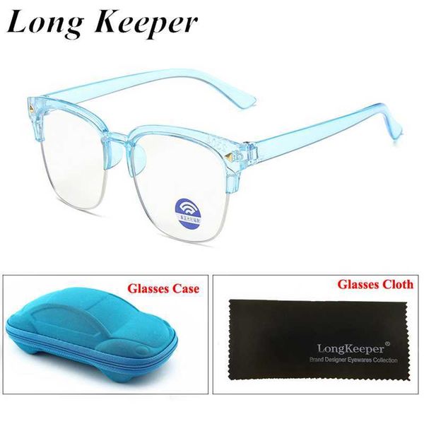 

new kids anti blue light eyeglasses with case children computer transparent spectacles boys girls rivet optical frame infantil, White;black