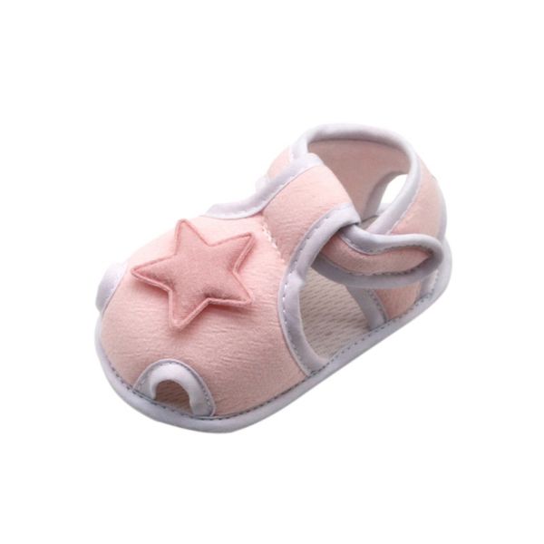 

summer canvas baby shoes infant girl hollow plaid soft-soled princess crib shoes star heart floral insert prewalkers02, Black;red
