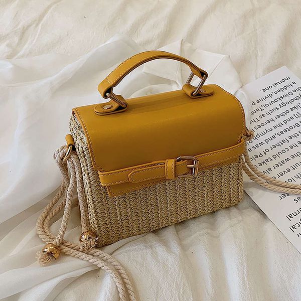 

2020 elegant female handbag summer beach straw women's handbag travel shoulder messenger bag bolsos mujer bolsa