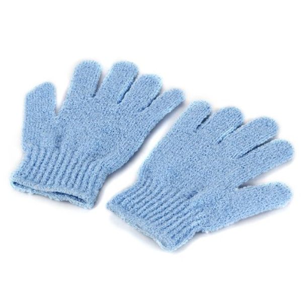 

fashionpair massage friction blue gloves for shower bath