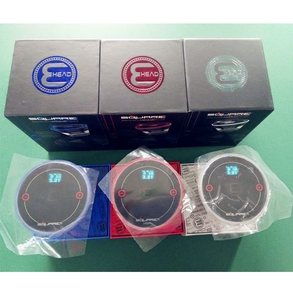 

New Square E Head Ehead 2400mAh Cartridge Refillable Disposable Hookah Rechargeable E-Head Vaporizer E Cigarette Kit DHL Free Shipping