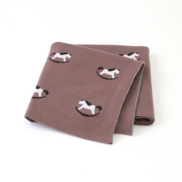 

baby blanket autumn home bedding cotton comfortable cute cartoon horse pink children blanket