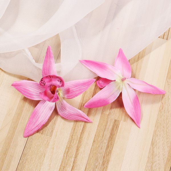 

20pcs/lot artificial ivory orchid silk flower heads diy home decoration accessories fake flowers wedding decor flower wall garden decor