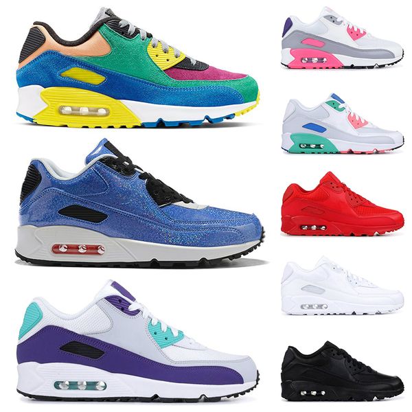 

new viotech laser fuchsia be ture mens women running shoes triple white athletic sport shoes trainers designer sneakers off 36-45, White;red