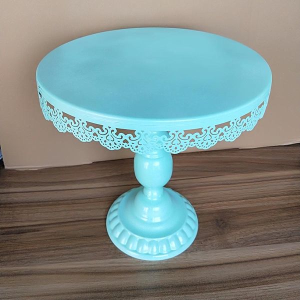 

blue color round cake stand sets 3pcs/lot other bakeware