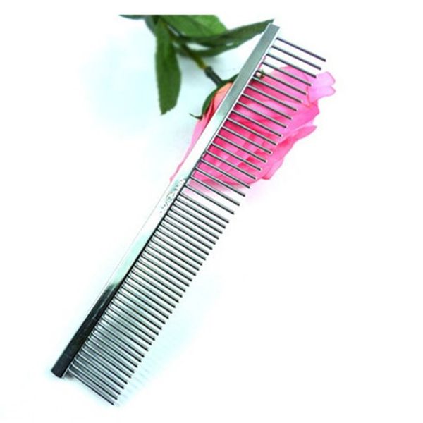 

pet comb stainless steel pet dog cat pin row comb pet farm products supplies