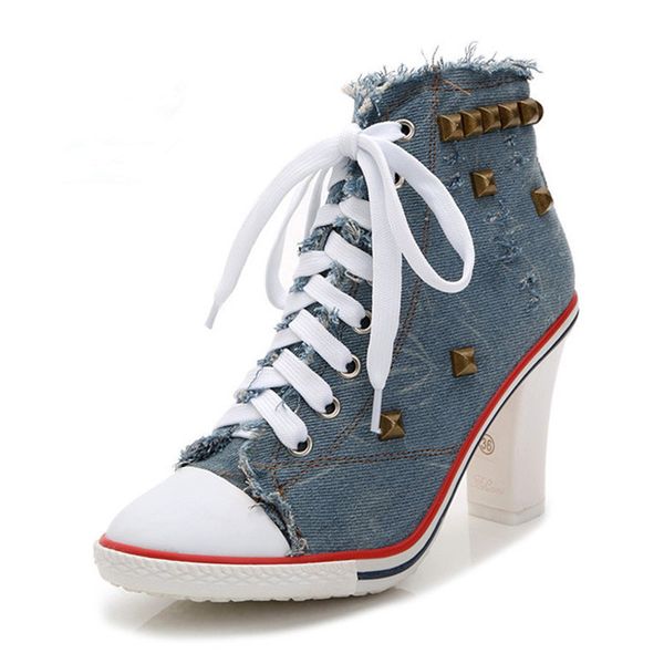

women pumps fashion new design rivets women square heels quality high heels autumn lady comfortable shoes, Black