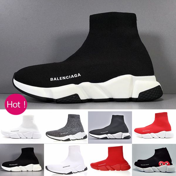 

sneakers speed trainer black red gypsophila triple black fashion flat sock boots casual shoes speed trainer runner with dust bag if8jf