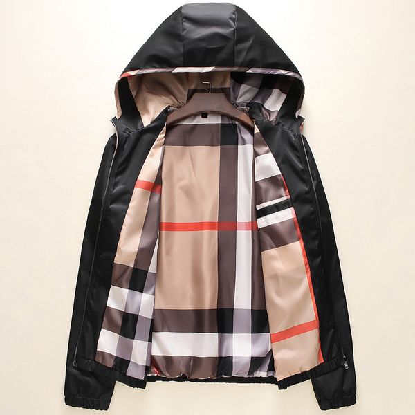 

мужчины конструктора куртки тавро сплошного цвет плед пальто мужской осень повседневной молнии куртка люкс ветрозащитный одежда 2020 для опт, Black;brown