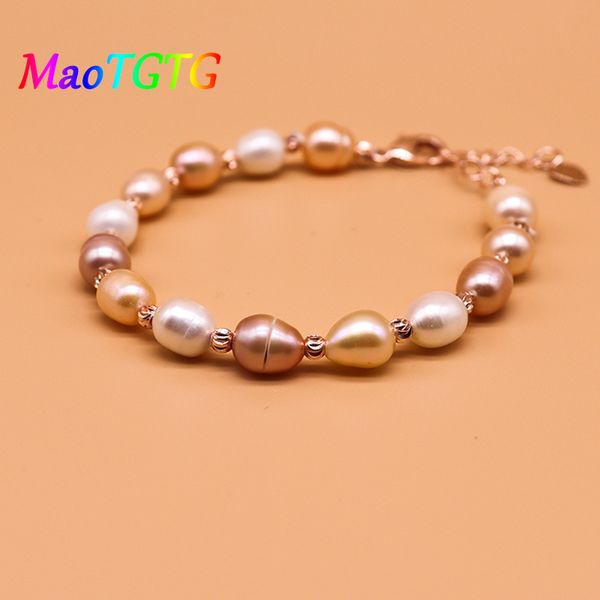 

мода пресной воды жемчужина браслеты для женщин шарма регулируемых браслеты для женщин ювелирных изделий подарка оптовых, Black