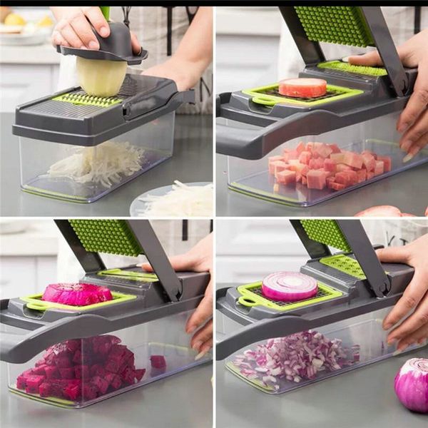 

cut vegetables artifact multifunctional diced potato wire cutter grater household potato chips slice kitchen grater cut vegetables eqsob