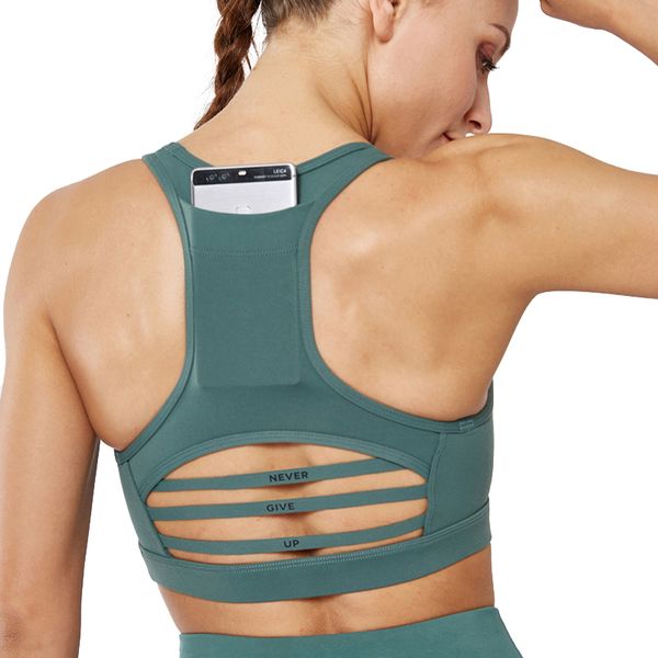 

gym clothing yoga bra sports full cup breathable shockproof cross back running fitness seamless vest, White;black