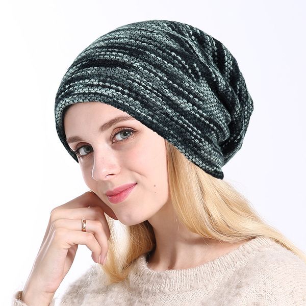 

2019 new hat winter knitted beanies hat for man outdoor hats for women warm fur skullies drop ship pmt090