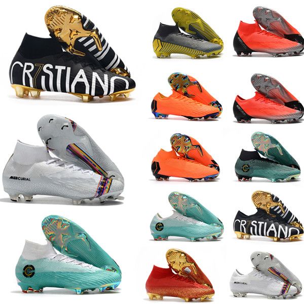

original soccer cleats mercurial superfly 6 elite cr7 se fg cr7 soccer cleats kid high ankle ronaldo womens football boots