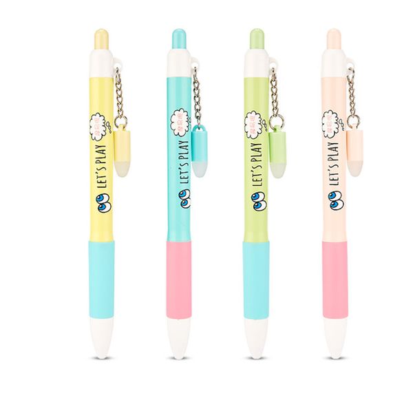 

aihao brand gel ink pen retractable cute design smooth writing erasable pen 4pcs/lot ing