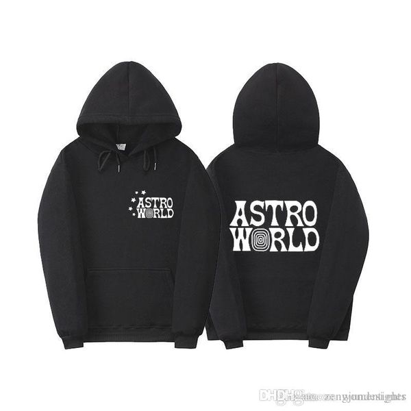 

astroworld mens autumn designer hoodies solid color letter look mom i can fly couple clothing fashion hip hop style womens casual apparel, Black