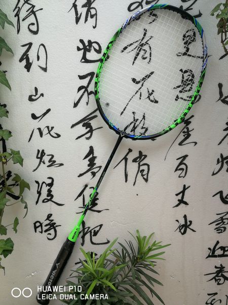 

badminton racket racquet victor thruster k onigiri - green - orange carbon fssef