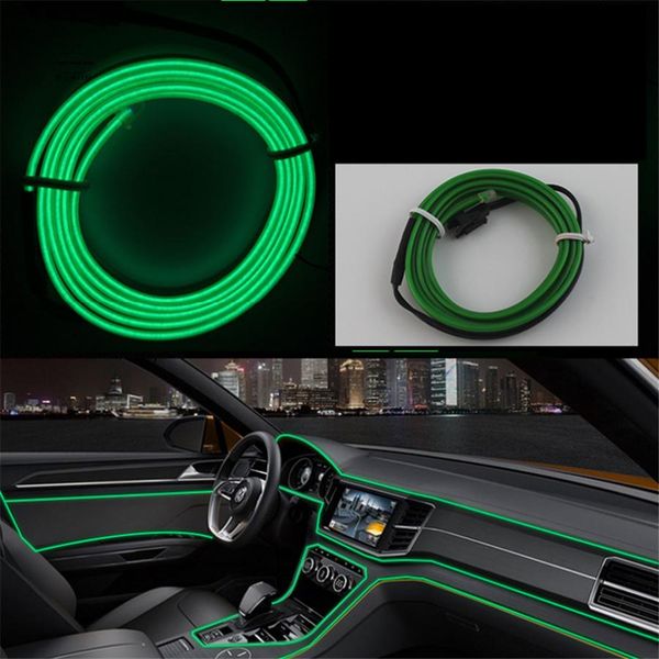 

2.3mm el wire flexible neon light glow rope light strip 1m/3m/5m shoes clothing stage car decoration waterproof led strip lamp