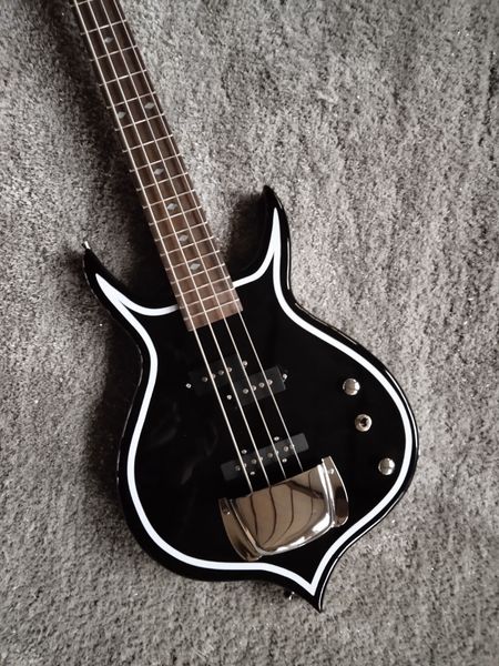 

4 strings gene simmons bass black electric bass guitar factory outlet