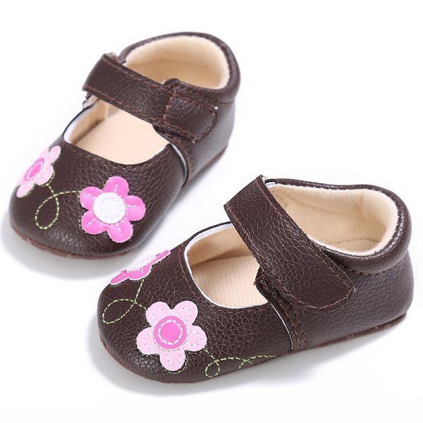 

cute flower baby shoes soft girls first walker toddler shoes