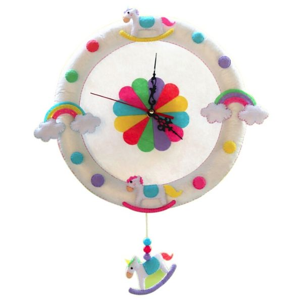 

войлок животные wallow hendmeyd настенные часы diy пакет лес тема ручной работы ткань часы для гостиной другое ручной инструмент