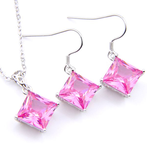 Femmes Parti Rose Saphir Papillon Strass Cristal Collier Pendentif