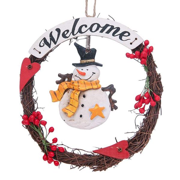 

christmas doll wreath pendant ornament navidadchristmas decorations for home