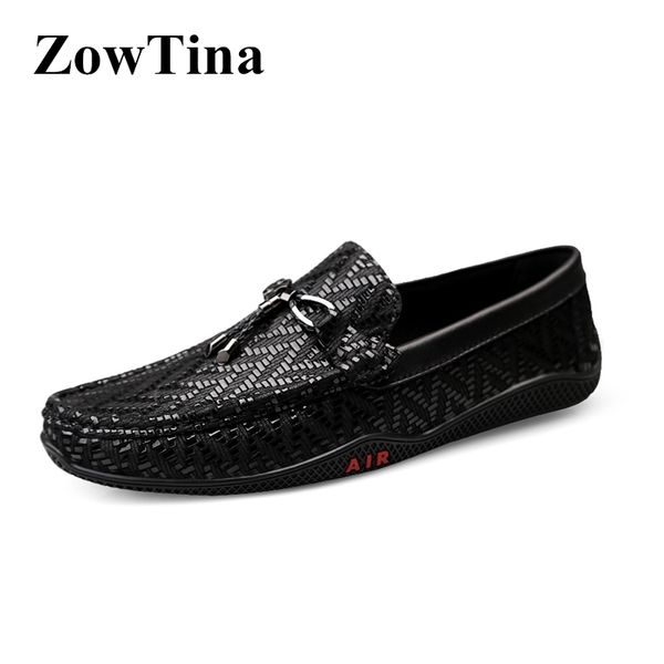 

black breathable men casual flats slip on leisure driving loafes shoes 2020 new outside walking shoe moccasins tenis espadrilles