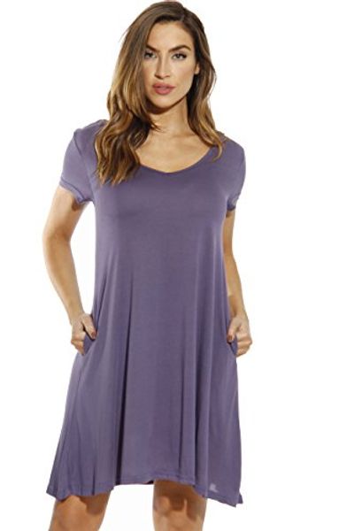 

just love modal trapeze dress dresses for women, Black;gray