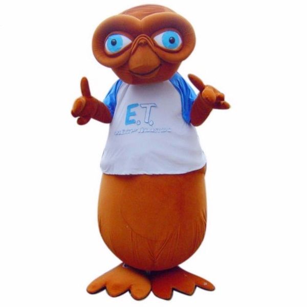 

professional custom e.t. alien cool mascot costume cartoon monster character clothes halloween festival party fancy dress, Red;yellow