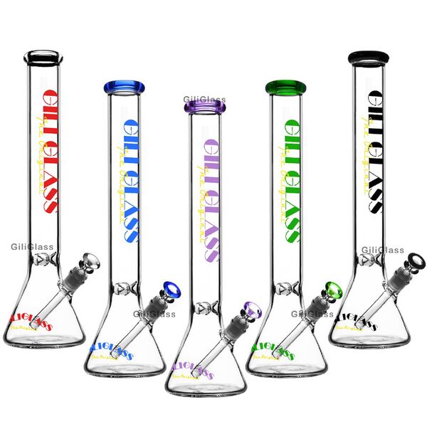 

18 дюймов Высокого стакан бом мазок Рог большого стеклянного кальяна курительных трубок подарок Giliglass бонги, перевозка груз падения барботера Hookah