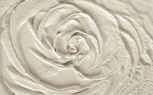 

бежевый 3d цветок розы тиснением красивые пейзажи обои простой тв фон стены