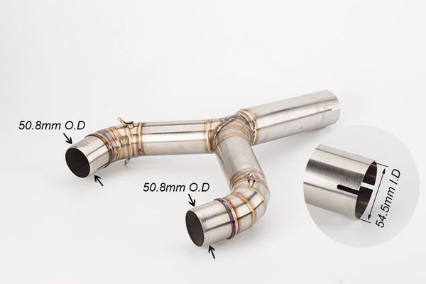 

motorcycle exhaust pip shiver750 link pipe for aprilia shiver 750 exhaust stainless steel 51mm inlet muffler shiver750 mid pipe